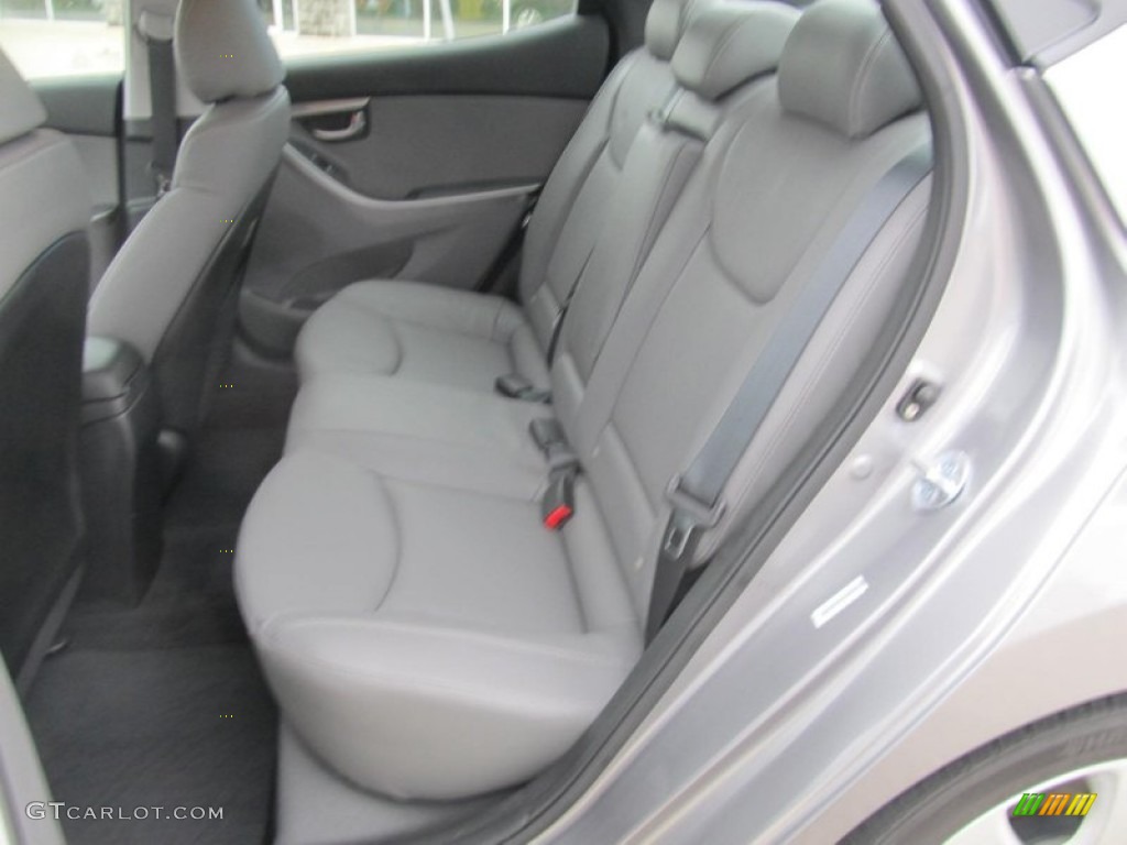 2012 Elantra Limited - Harbor Gray Metallic / Gray photo #8