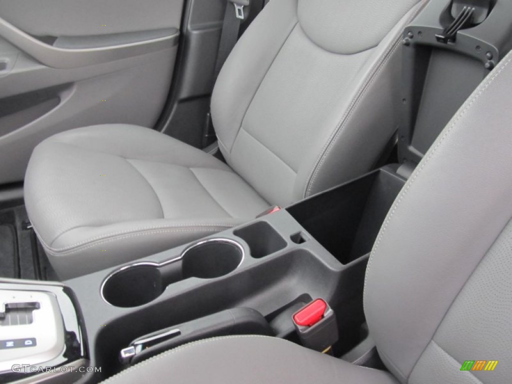 2012 Elantra Limited - Harbor Gray Metallic / Gray photo #14