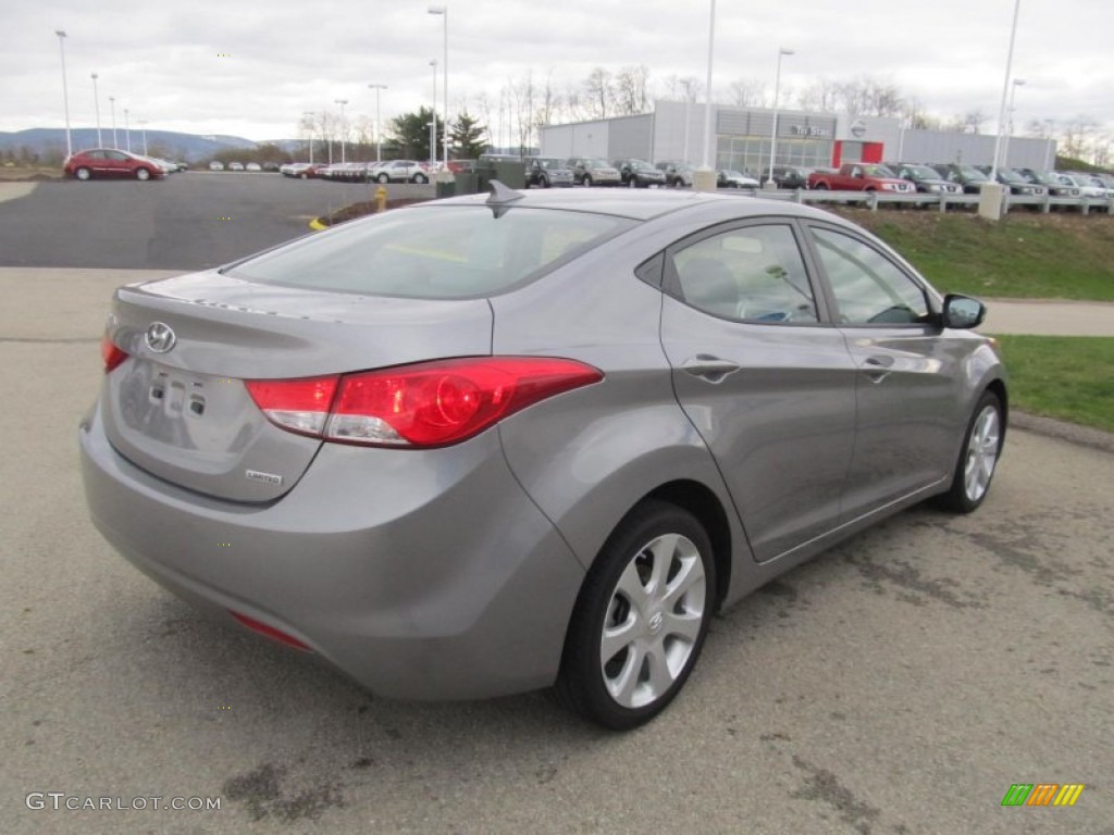 2012 Elantra Limited - Harbor Gray Metallic / Gray photo #18