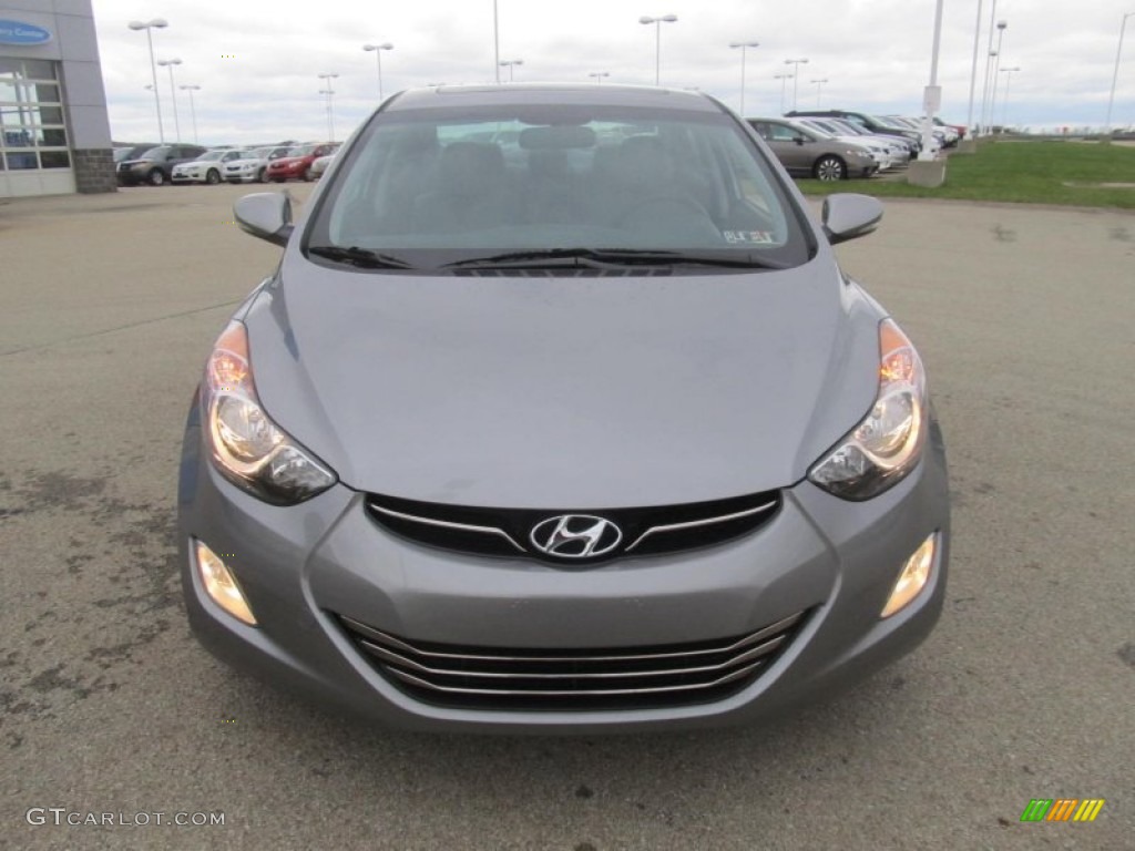 2012 Elantra Limited - Harbor Gray Metallic / Gray photo #19