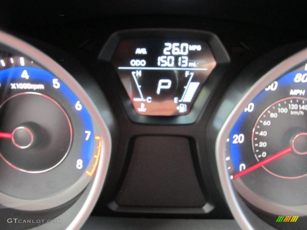 2012 Elantra Limited - Harbor Gray Metallic / Gray photo #20