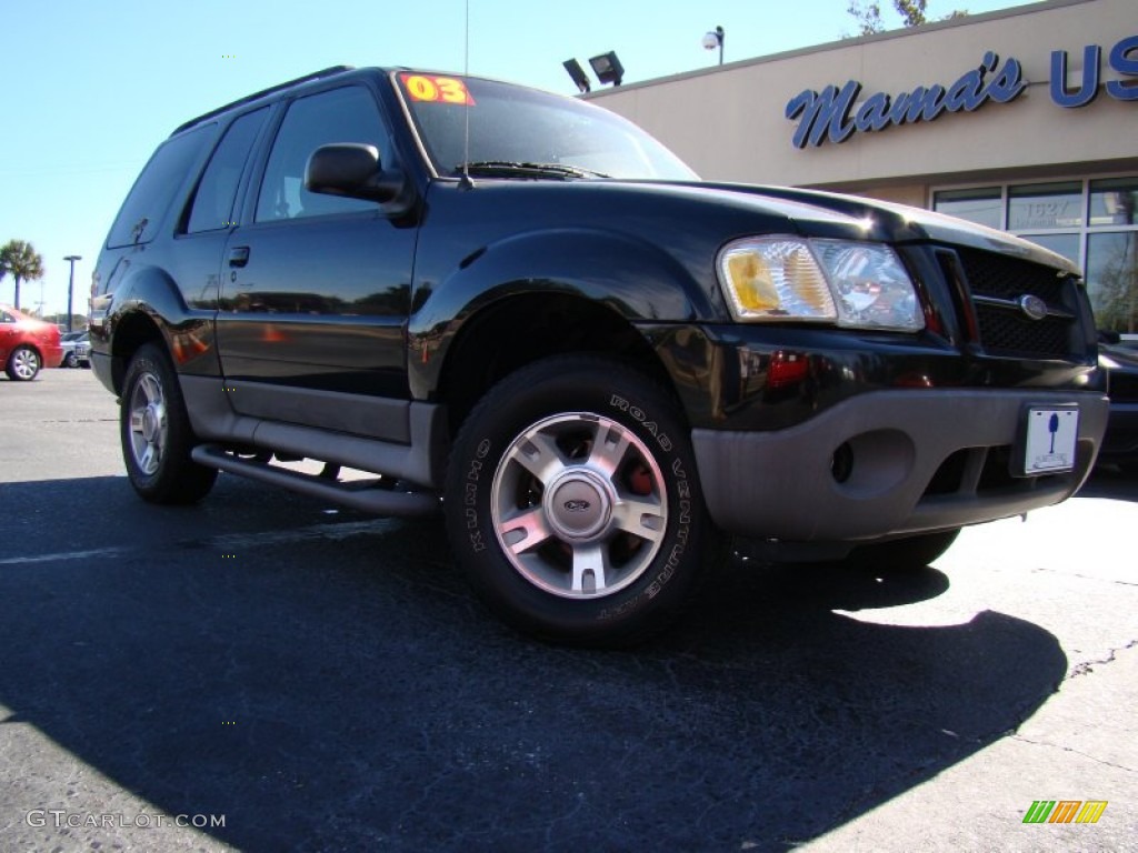 2003 Explorer Sport XLT - Black / Graphite Grey photo #24