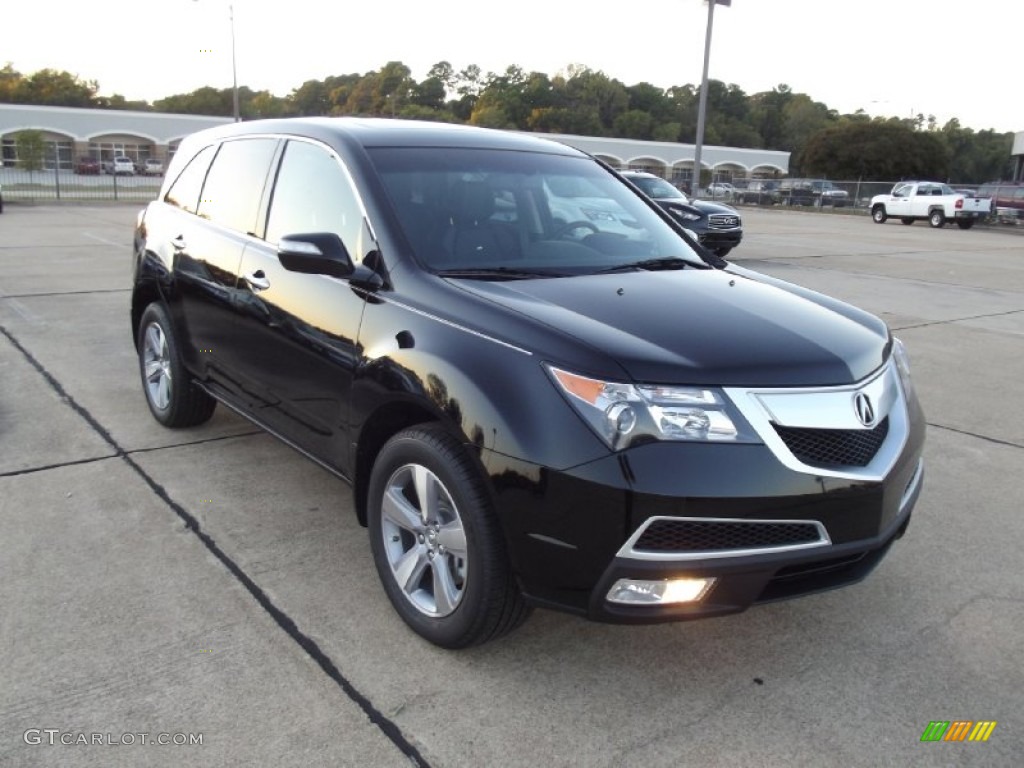 2013 MDX SH-AWD Technology - Crystal Black Pearl / Ebony photo #2