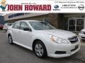 Satin White Pearl 2010 Subaru Legacy 2.5i Sedan