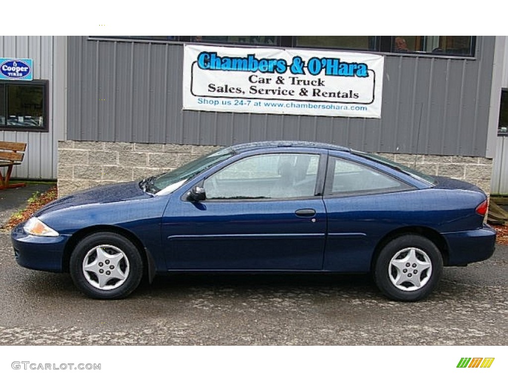 2002 Cavalier Coupe - Indigo Blue Metallic / Graphite photo #2