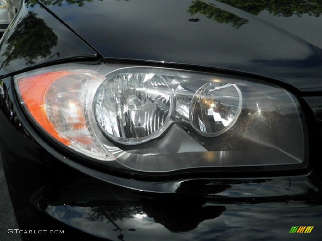 2009 1 Series 128i Coupe - Jet Black / Black photo #3