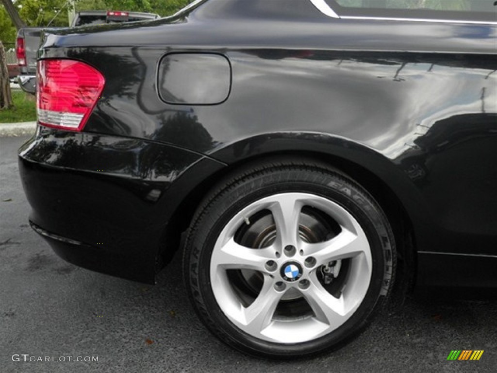 2009 1 Series 128i Coupe - Jet Black / Black photo #22