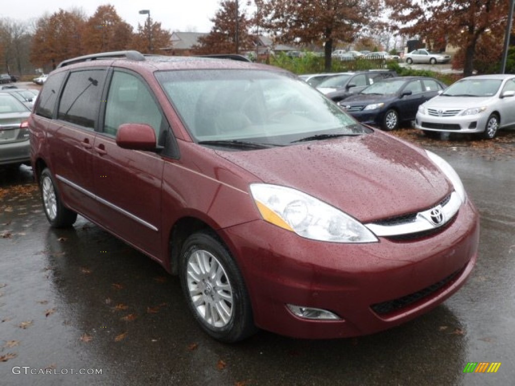 2009 Sienna Limited AWD - Salsa Red Pearl / Taupe photo #1