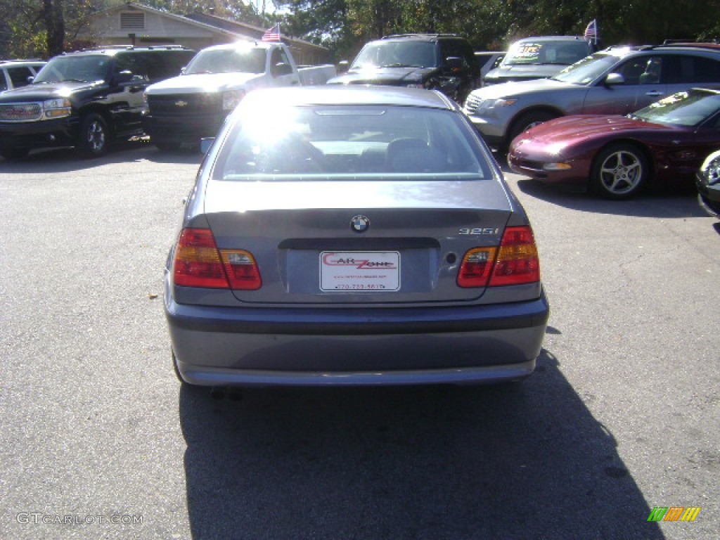 2003 3 Series 325i Sedan - Steel Blue Metallic / Grey photo #5