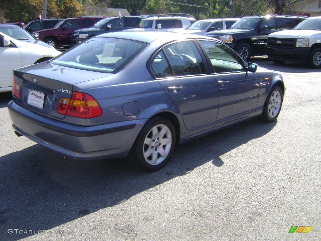2003 3 Series 325i Sedan - Steel Blue Metallic / Grey photo #6