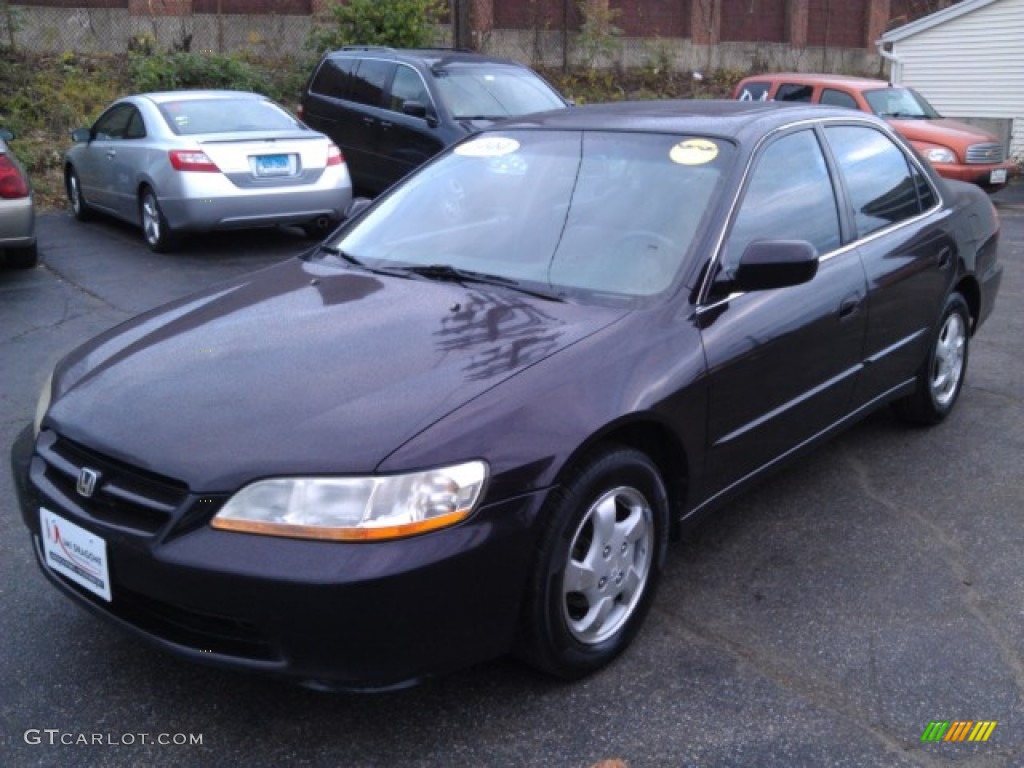 1999 Accord EX Sedan - Black Currant Pearl / Gray photo #1