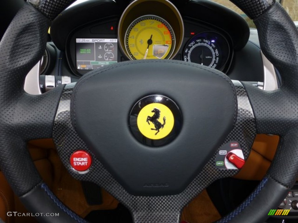 2013 Ferrari California 30 Cuoio Steering Wheel Photo #73119603