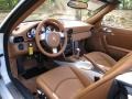  2009 911 Turbo Cabriolet Natural Brown Interior