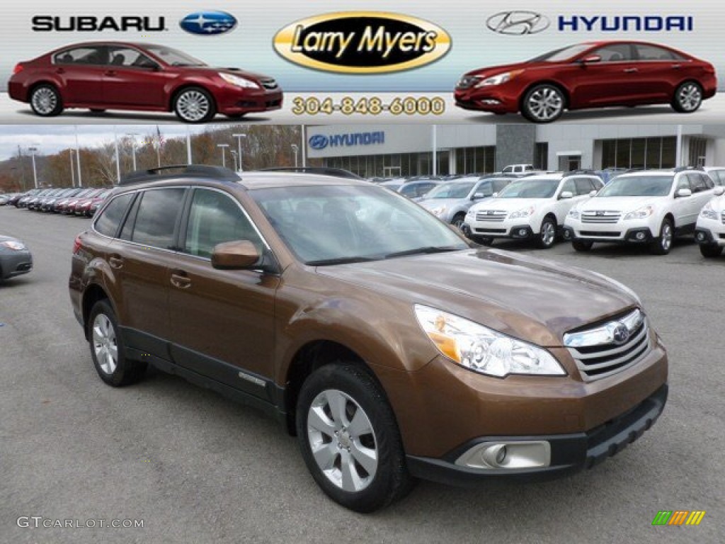 2011 Outback 2.5i Premium Wagon - Caramel Bronze Pearl / Warm Ivory photo #1