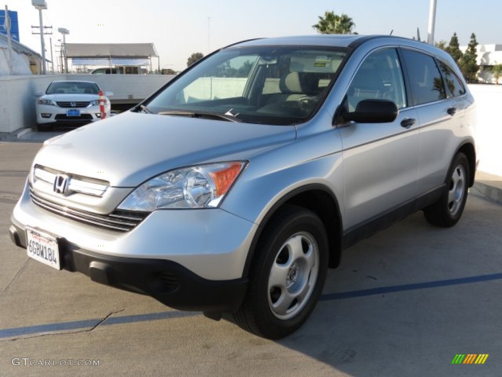 2009 CR-V EX - Alabaster Silver Metallic / Gray photo #6