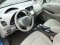 2012 Nissan LEAF Light Gray Interior Prime Interior Photo