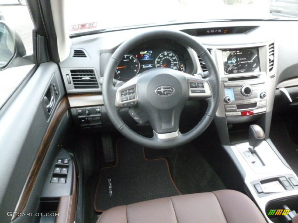 2013 Subaru Outback 3.6R Limited Saddle Brown Dashboard Photo #73123032