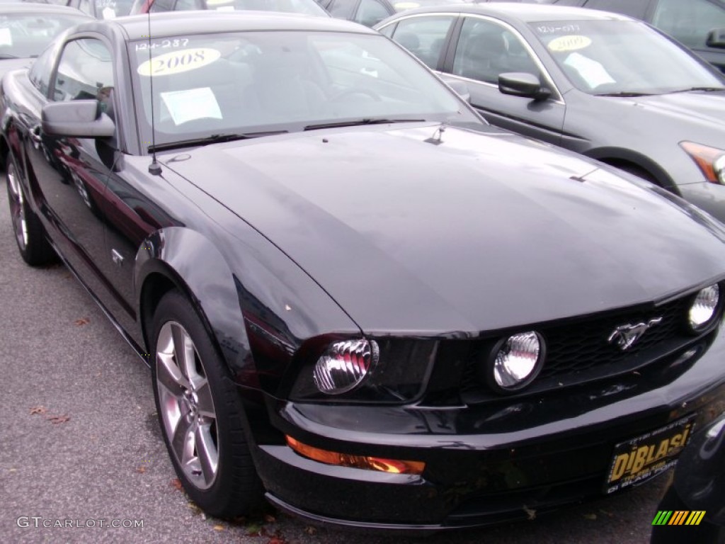 2008 Mustang GT Deluxe Coupe - Black / Light Graphite photo #1