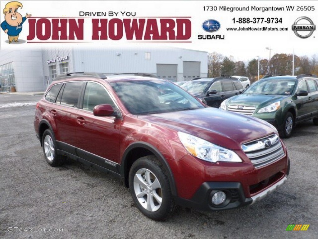 2013 Outback 3.6R Limited - Venetian Red Pearl / Black photo #1
