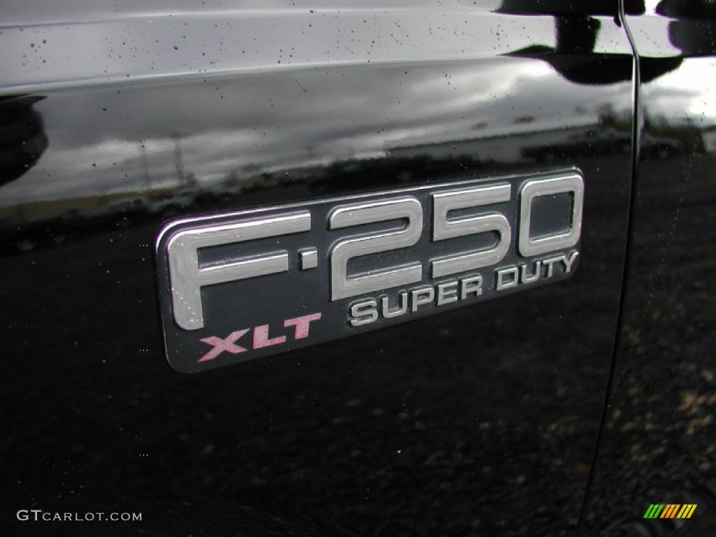 2002 F250 Super Duty XLT SuperCab 4x4 - Black / Medium Flint photo #26