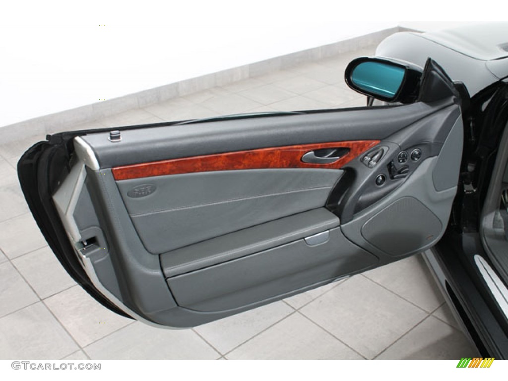 2005 Mercedes-Benz SL 500 Roadster Charcoal Door Panel Photo #73125558