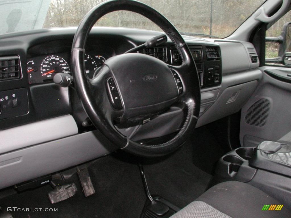 2002 F250 Super Duty XLT SuperCab 4x4 - Black / Medium Flint photo #53