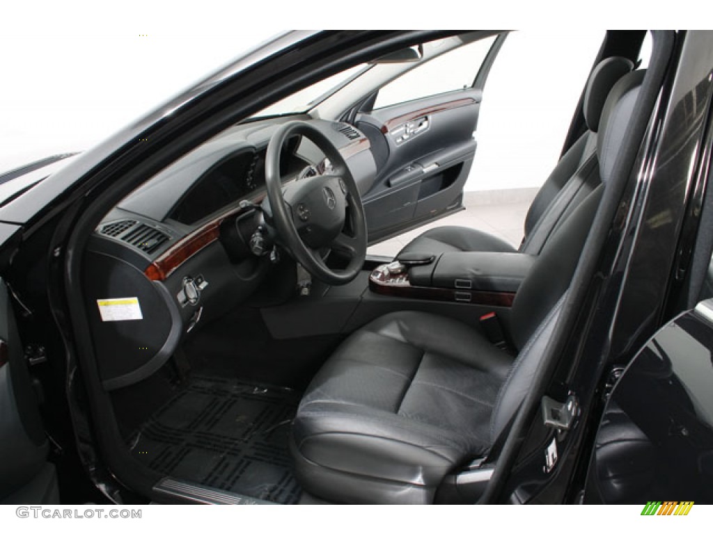 Black Interior 2007 Mercedes-Benz S 550 4Matic Sedan Photo #73126818