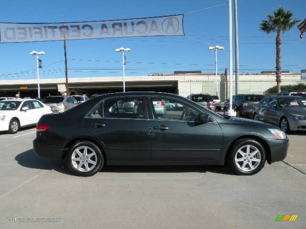 2004 Accord EX V6 Sedan - Deep Green Pearl / Ivory photo #5