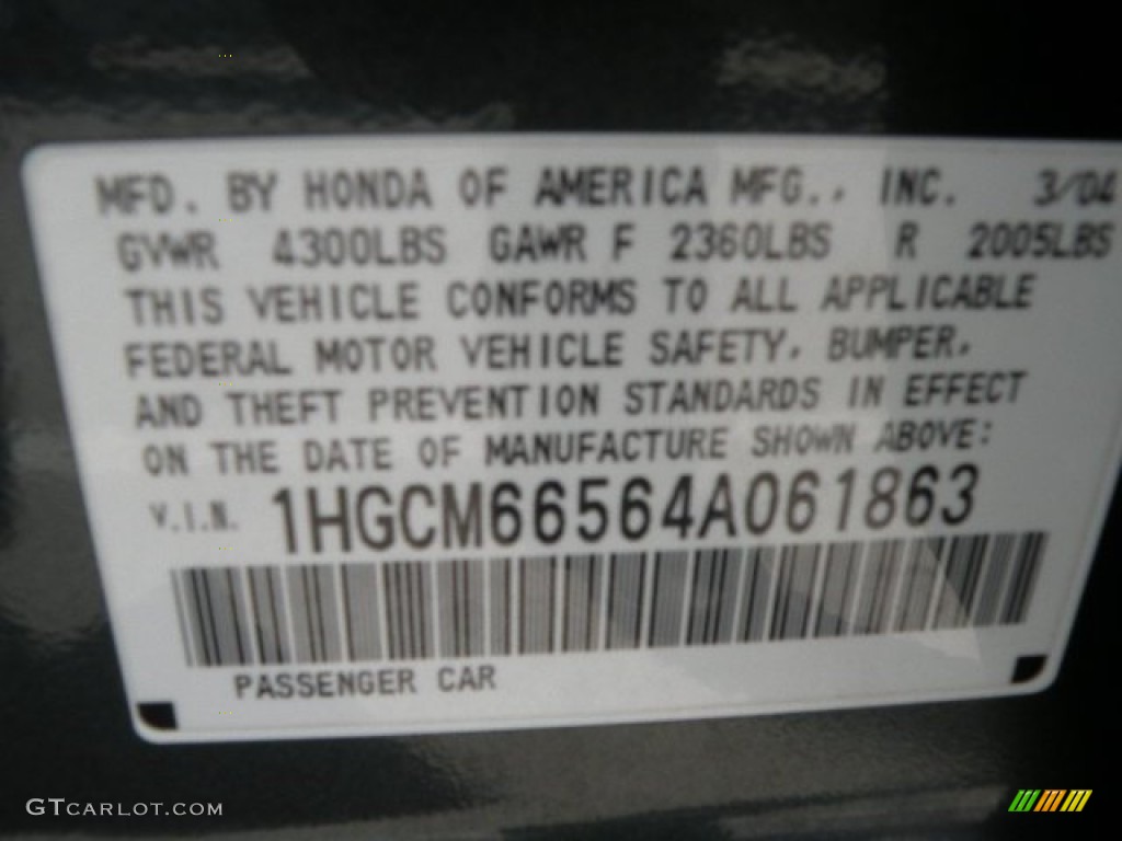 2004 Accord EX V6 Sedan - Deep Green Pearl / Ivory photo #28