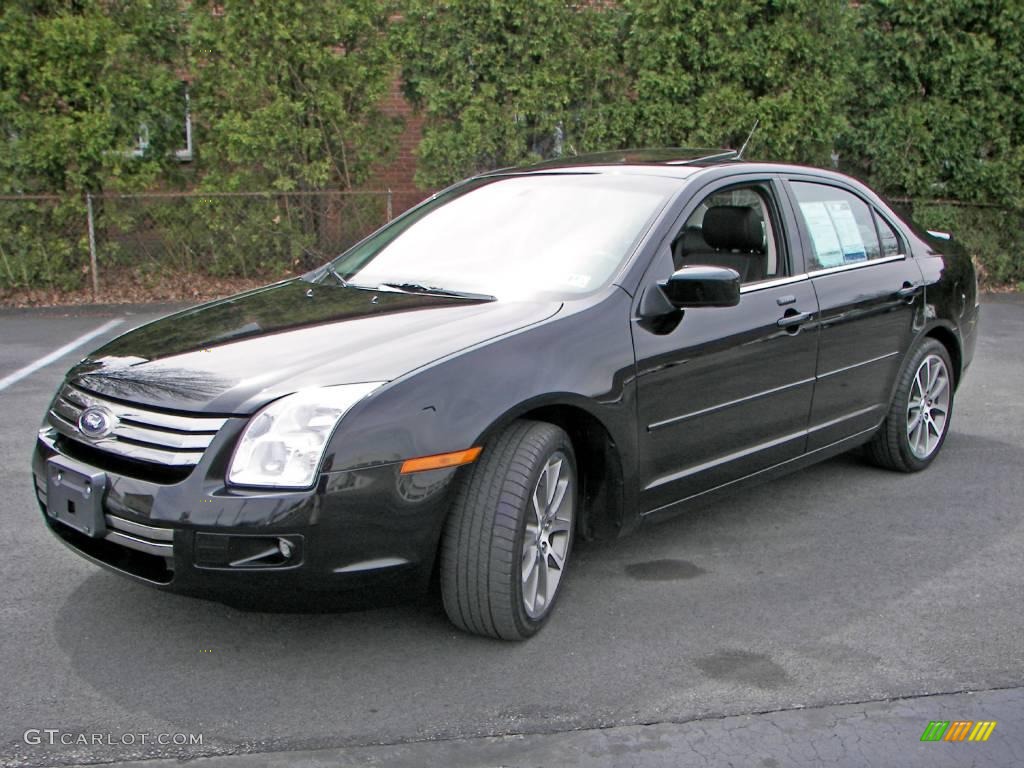 2008 Fusion SEL - Tuxedo Black Metallic / Charcoal Black photo #1