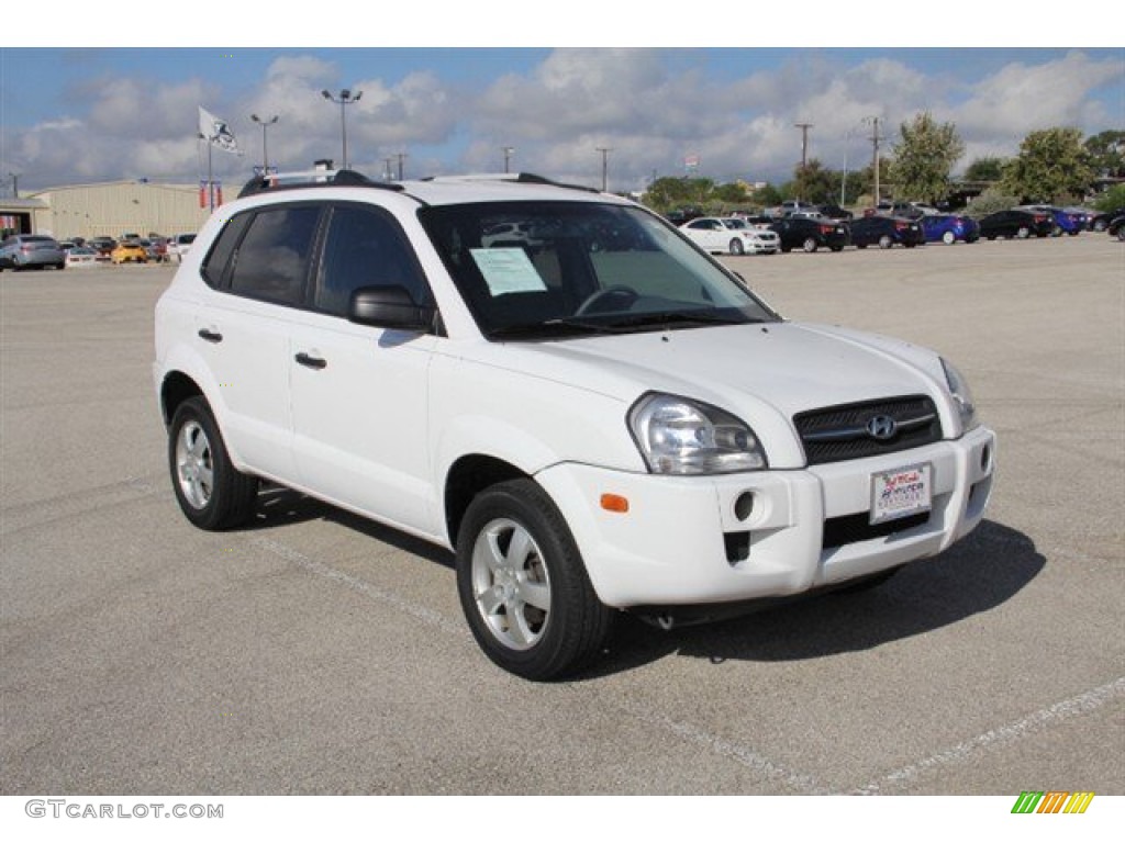 2007 Tucson GLS - Stone White / Gray photo #8