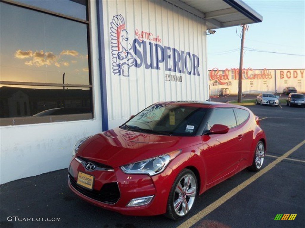 Boston Red Hyundai Veloster