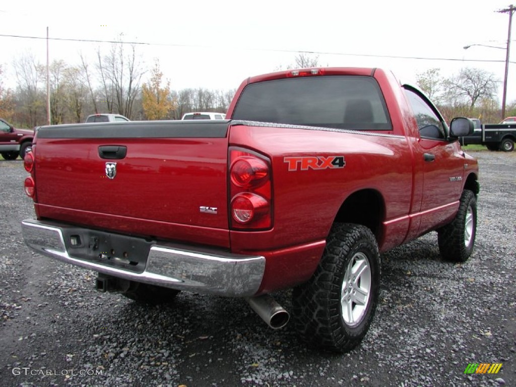 2007 Ram 1500 TRX4 Off Road Regular Cab 4x4 - Inferno Red Crystal Pearl / Medium Slate Gray photo #11