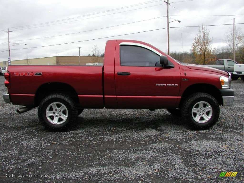 2007 Ram 1500 TRX4 Off Road Regular Cab 4x4 - Inferno Red Crystal Pearl / Medium Slate Gray photo #14