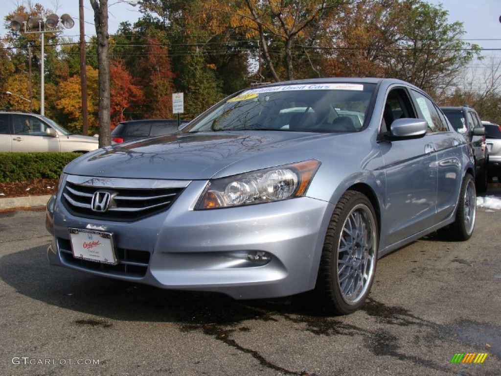 2011 Accord EX-L V6 Sedan - Celestial Blue Metallic / Black photo #5