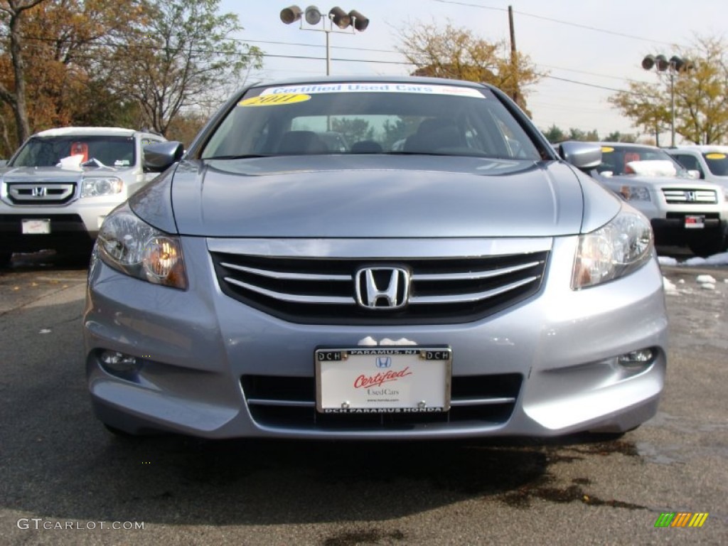 2011 Accord EX-L V6 Sedan - Celestial Blue Metallic / Black photo #6
