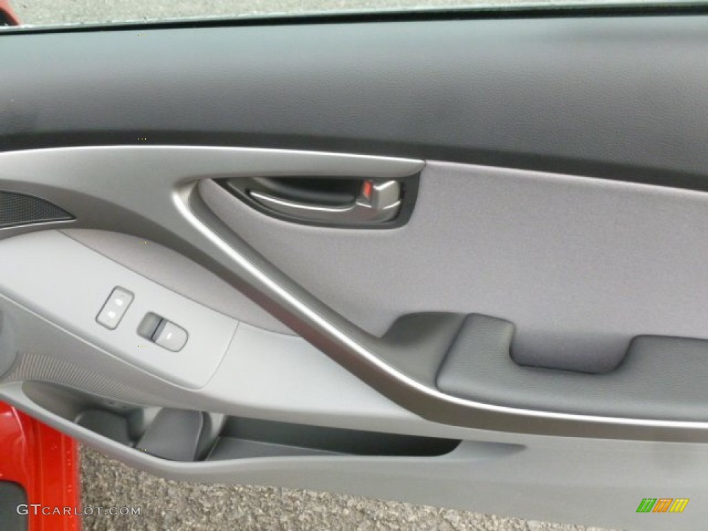 2013 Elantra Coupe GS - Volcanic Red / Gray photo #11
