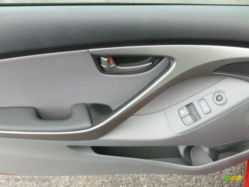 2013 Elantra Coupe GS - Volcanic Red / Gray photo #16