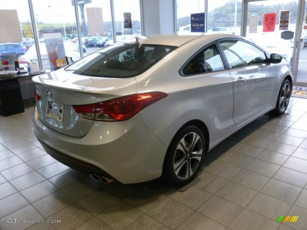 2013 Elantra Coupe SE - Silver / Black photo #6