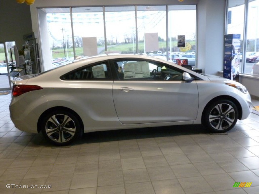 2013 Elantra Coupe SE - Silver / Black photo #7