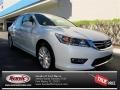 2013 White Orchid Pearl Honda Accord EX-L V6 Sedan  photo #1