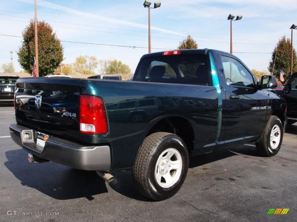 2011 Ram 1500 ST Regular Cab 4x4 - Hunter Green Pearl / Dark Slate Gray/Medium Graystone photo #3