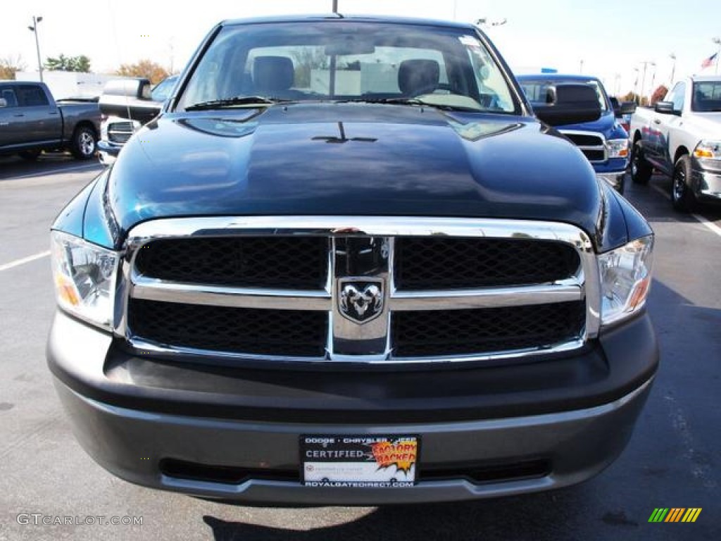 2011 Ram 1500 ST Regular Cab 4x4 - Hunter Green Pearl / Dark Slate Gray/Medium Graystone photo #8