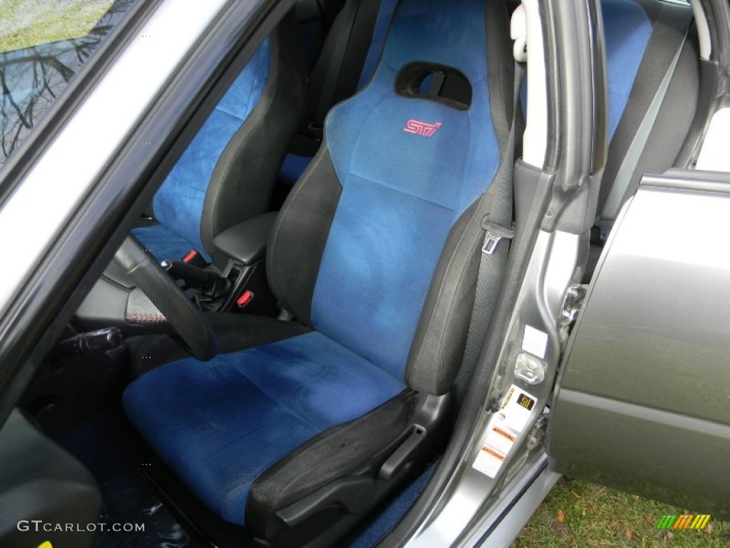 Blue Alcantara Interior 2007 Subaru Impreza WRX STi Photo #73132302
