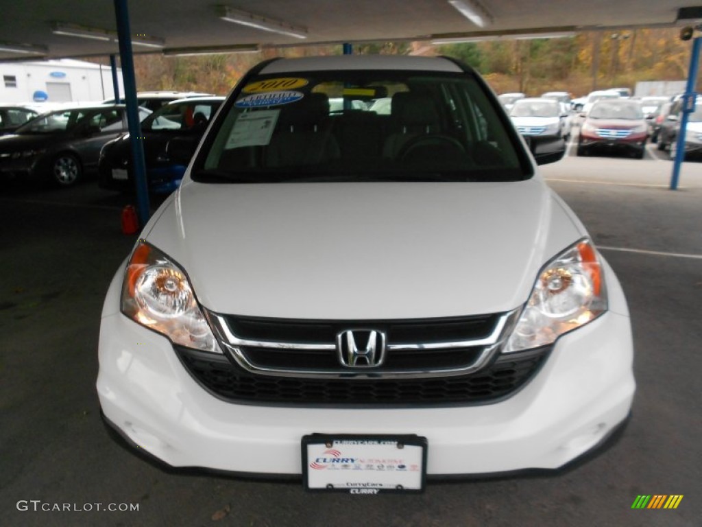 2010 CR-V LX AWD - Taffeta White / Gray photo #3