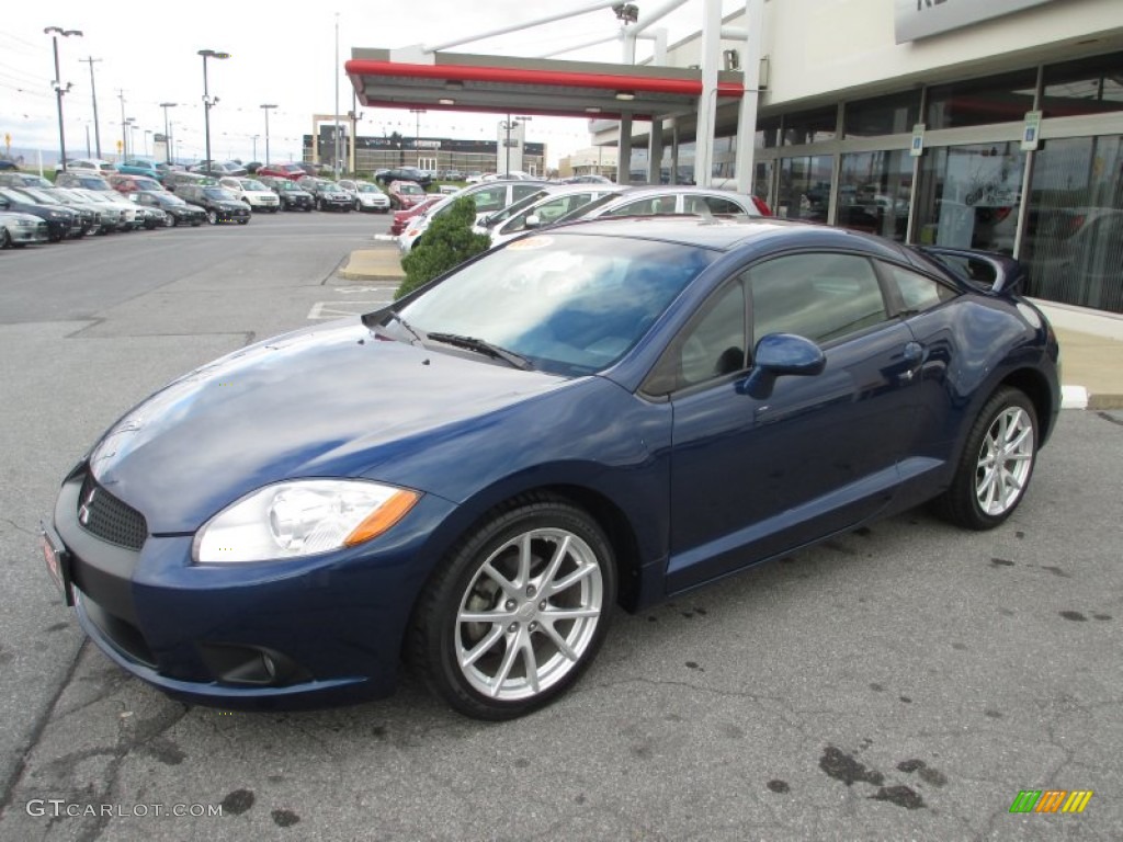 2009 Eclipse GT Coupe - Maizen Blue Pearl / Dark Charcoal photo #1
