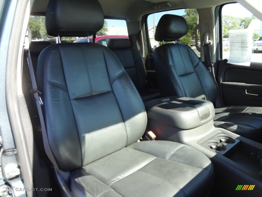 2010 Sierra 2500HD SLT Crew Cab 4x4 - Stealth Gray Metallic / Ebony photo #12