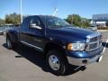 2005 Patriot Blue Pearl Dodge Ram 3500 Laramie Quad Cab 4x4 Dually  photo #11