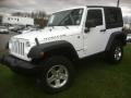 2011 Bright White Jeep Wrangler Rubicon 4x4  photo #3