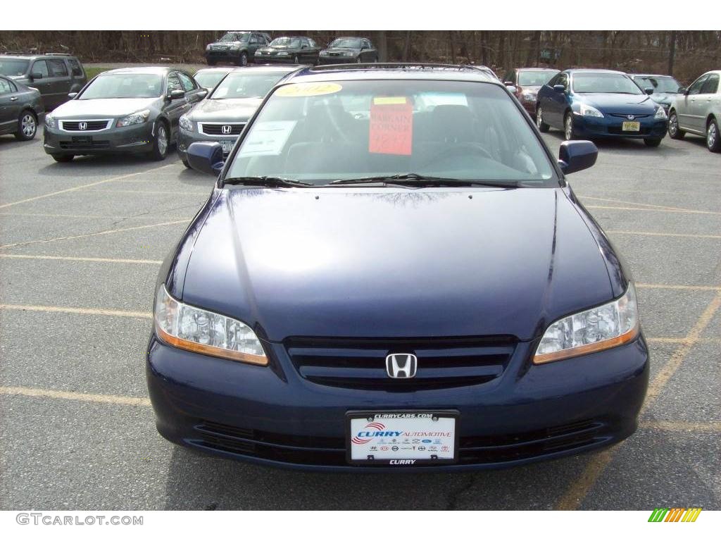 2002 Accord EX Sedan - Eternal Blue Pearl / Quartz Gray photo #2